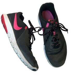 NIKE Flex Experience RN 5 Black Pink running athletic Shoes women’s size 8.5
